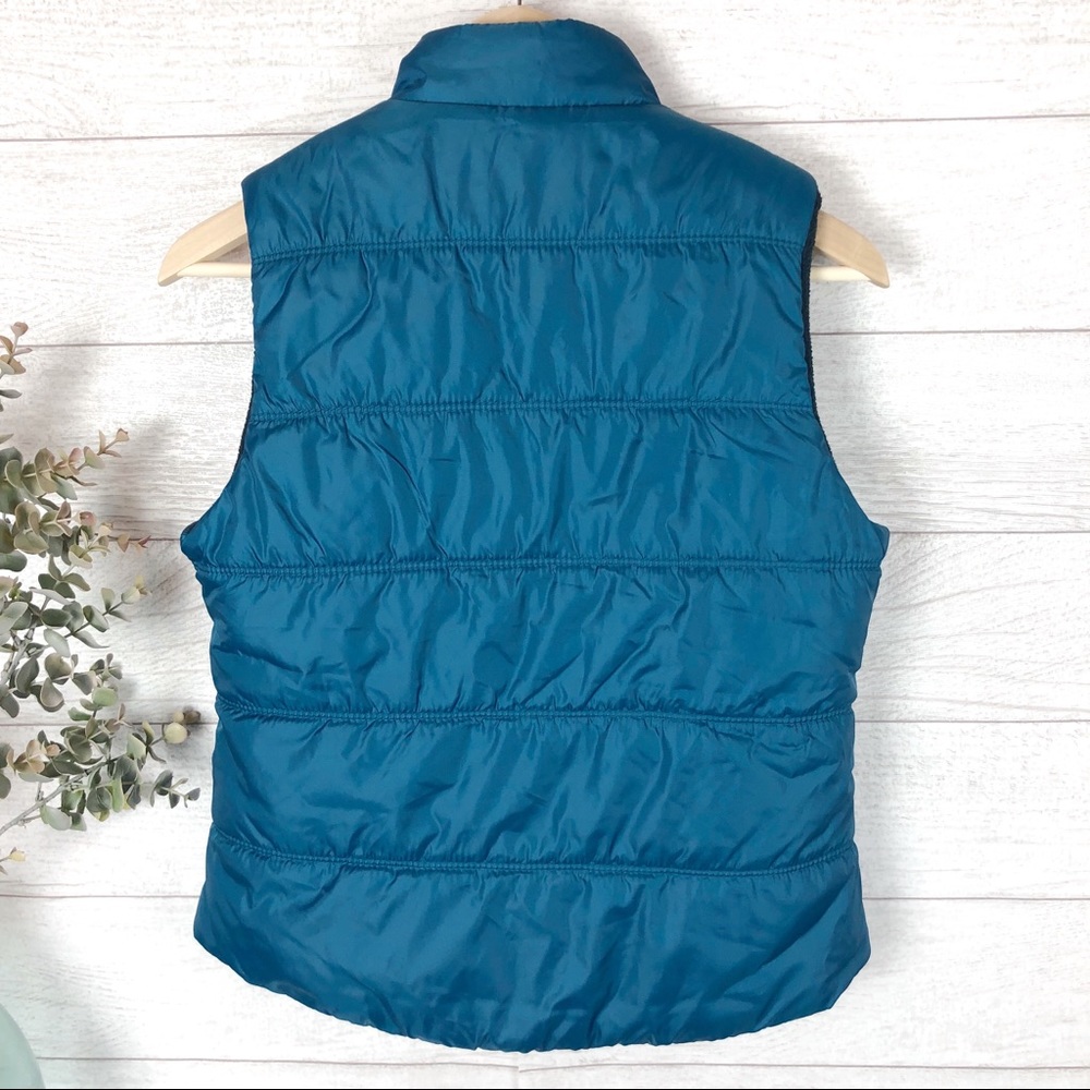  AMERICAN EAGLE OUTFITTERS Blue PufferVestJacket - Picture 2 of 4